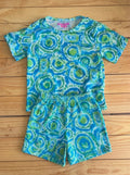 Conjunto pijama bebé azúl verde