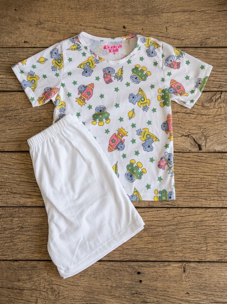 Conjunto pijama bebé blanca 2
