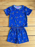 Conjunto pijama bebé azul rey espacial